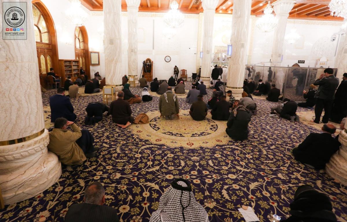 المحاضرة الاسبوعية في مسجد الكوفة المعظم بمشاركة الخطيب الحسيني سماحة السيد د. ضرغام العنكوشي