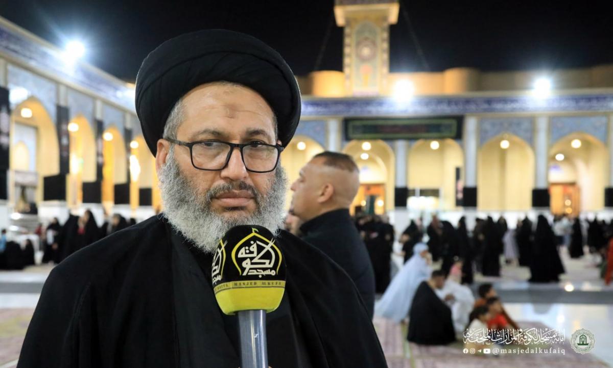 مشاعر الحزن والاسى لفقد أمير المؤمنين (ع) تتجلى في كلمات زائري وخدمة مسجد الكوفة المعظم