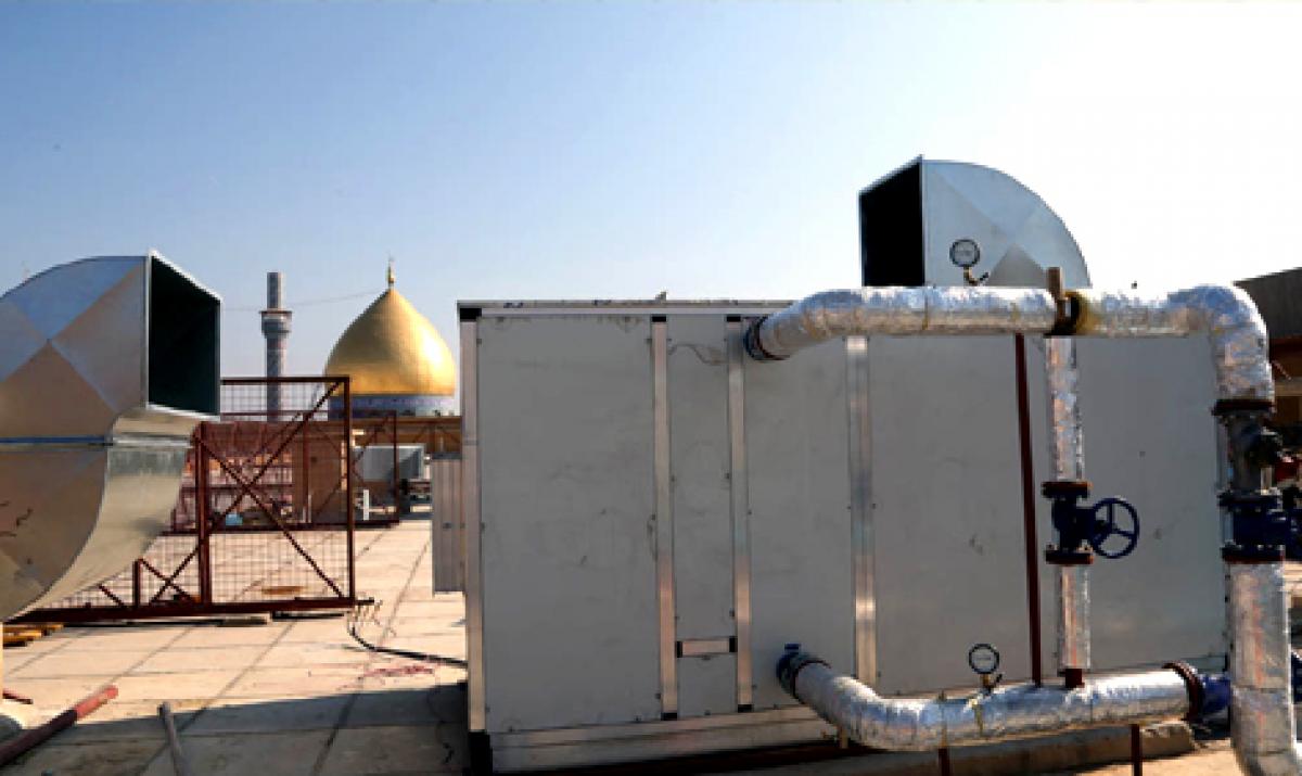 أنشاء منظومة جديدة للتبريد في محراب أمير المؤمنين (عليه السلام)