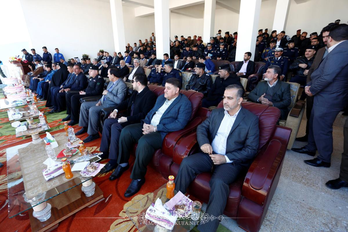 بحضور أمين مسجد الكوفة المعظم مديرية الشرطة تحتفل بعيدها الوطني
