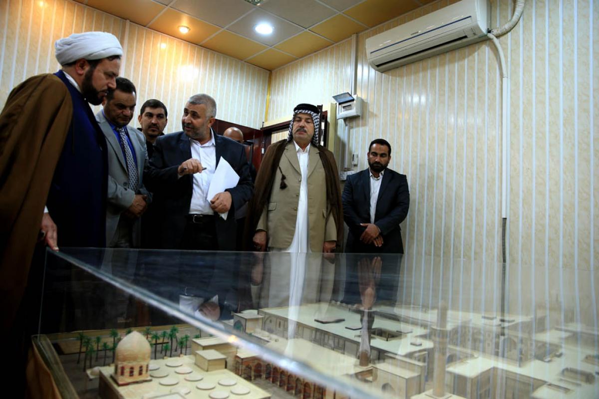 تتوج جهود أمانة مسجد الكوفة بالتوقيع على التصاميم  الهندسية لصحن أبي طالب (رضوان الله عليه )